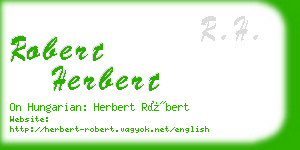 robert herbert business card